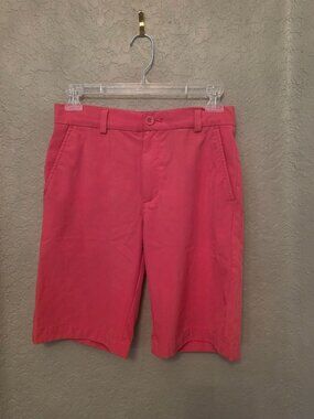 Vineyard Vines Boys Salmon Performance Chino Shorts 14 Lightweight, preppy